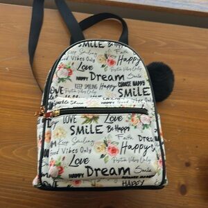 LD mini positive vibes backpack purse